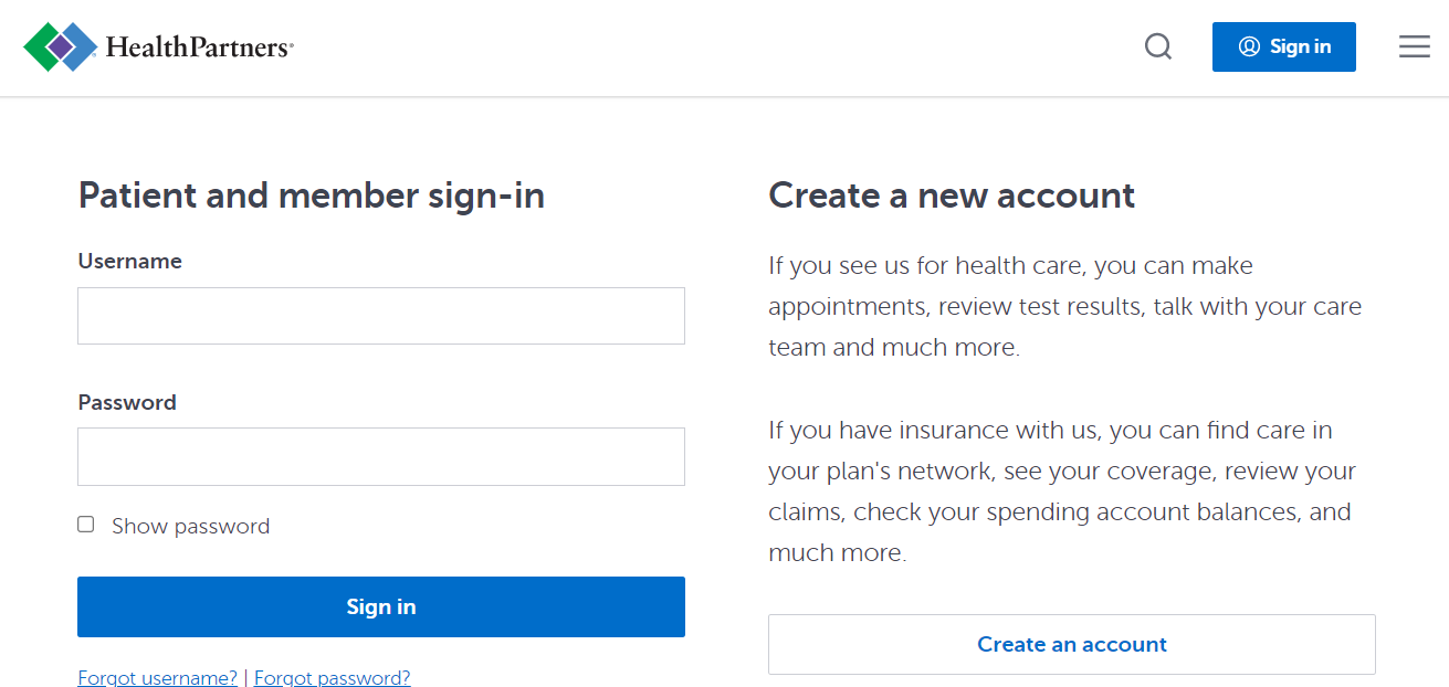 HealthPartners Login